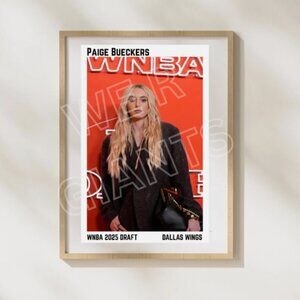 Paige Bueckers WNBA 2025 DRAFT 11x17 Art Print